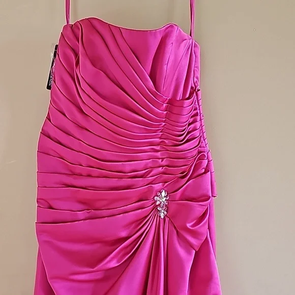 alexia bridesmaid dresses ALEXIA Classic Satin A-Line Bridesmaid Formal Dress main image 1